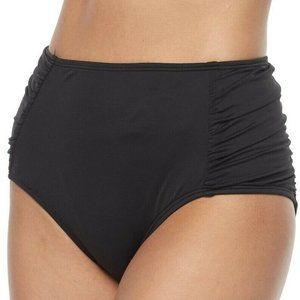 Women’s Apt 9 High Waist Tummy Slimmer Shirred Full Coverage Swim Bottom Plus 3X
